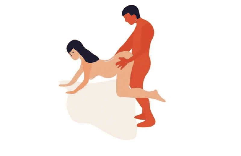 Thực hiện tư thế doggy quyến rũ