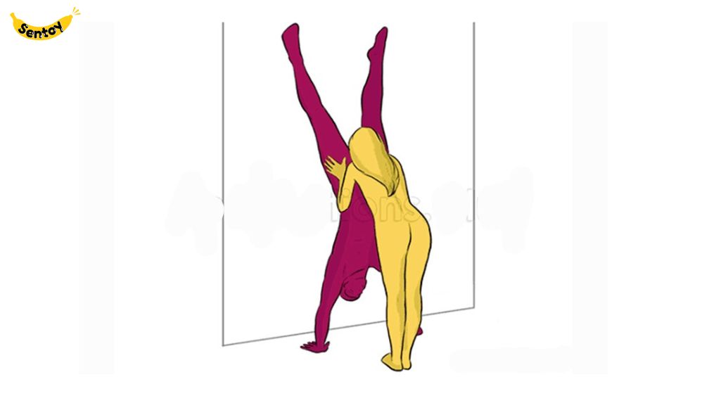 Tư thế BJ khi nam trồng cây chuối