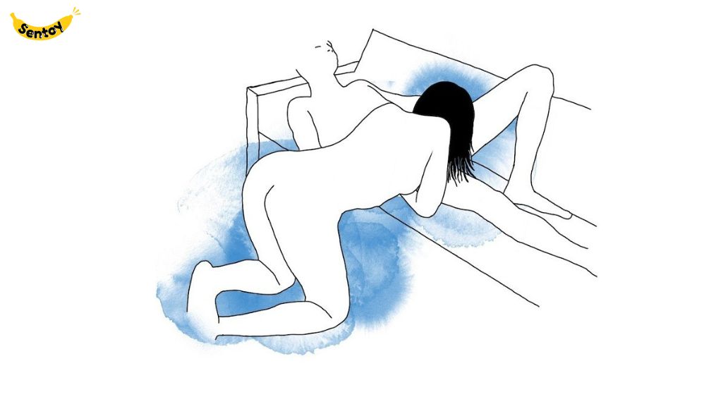 Tư thế Blowjob trên ghế sofa