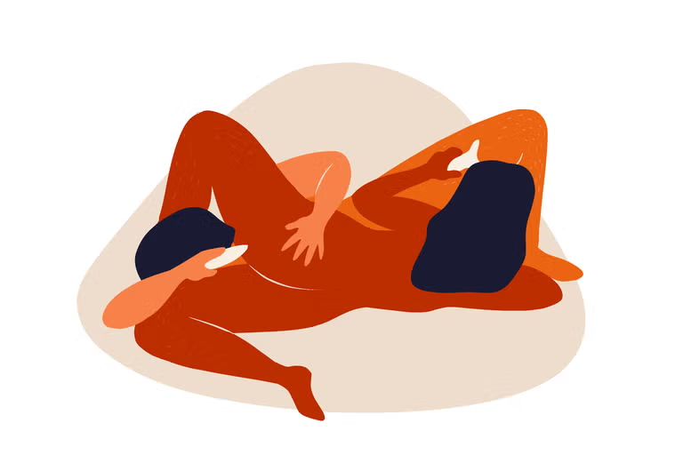 Sử dụng sextoy trong tư thế 69