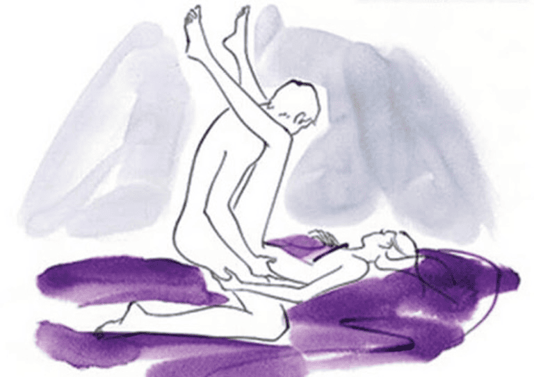 Tư thế gác chân lên vai