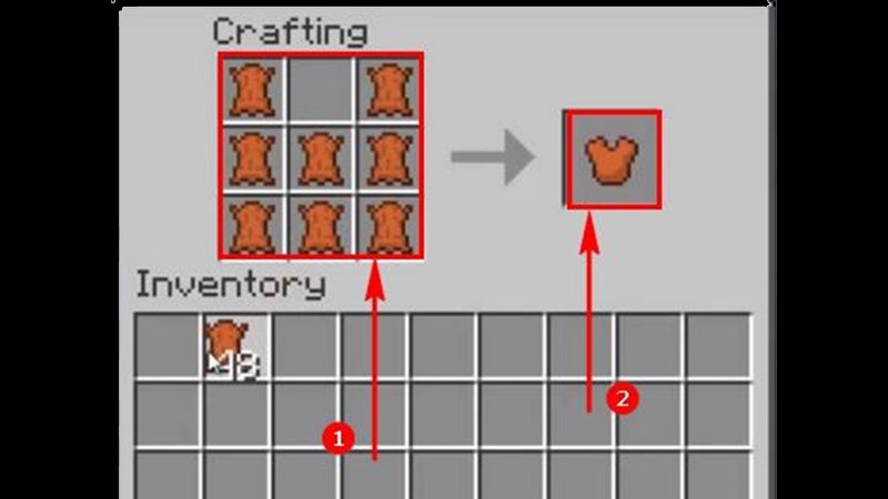 Hệ thống giáp trong Minecraft Cách chế tạo áo giáp trong Minecraft